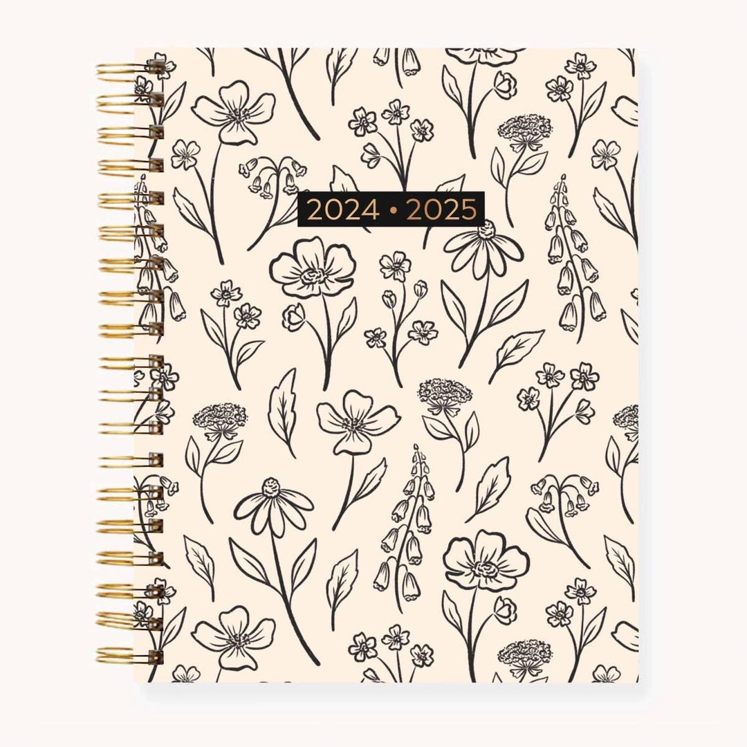 Pressed Floral 2025-2026 Academic Planner: 8.5x11