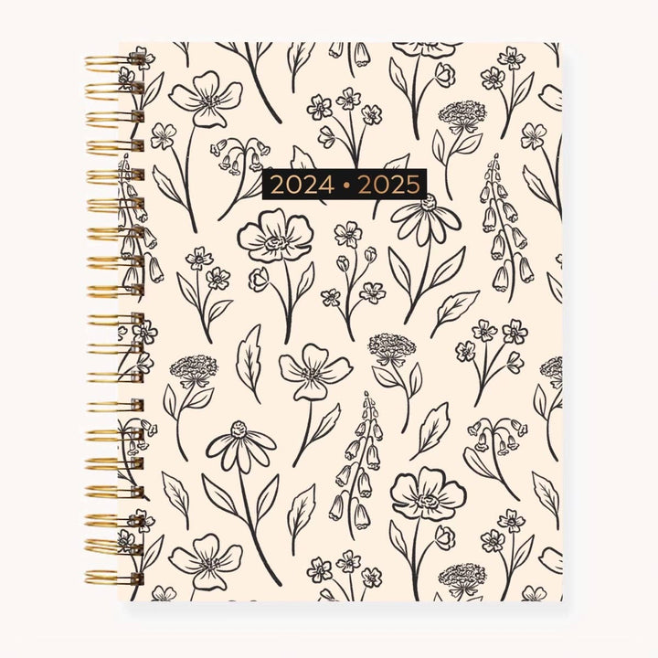 Pressed Floral 2025-2026 Academic Planner: 8.5x11