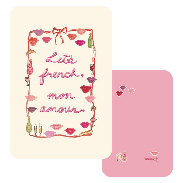 "Let's french, mon amour." Valentine + Envelope