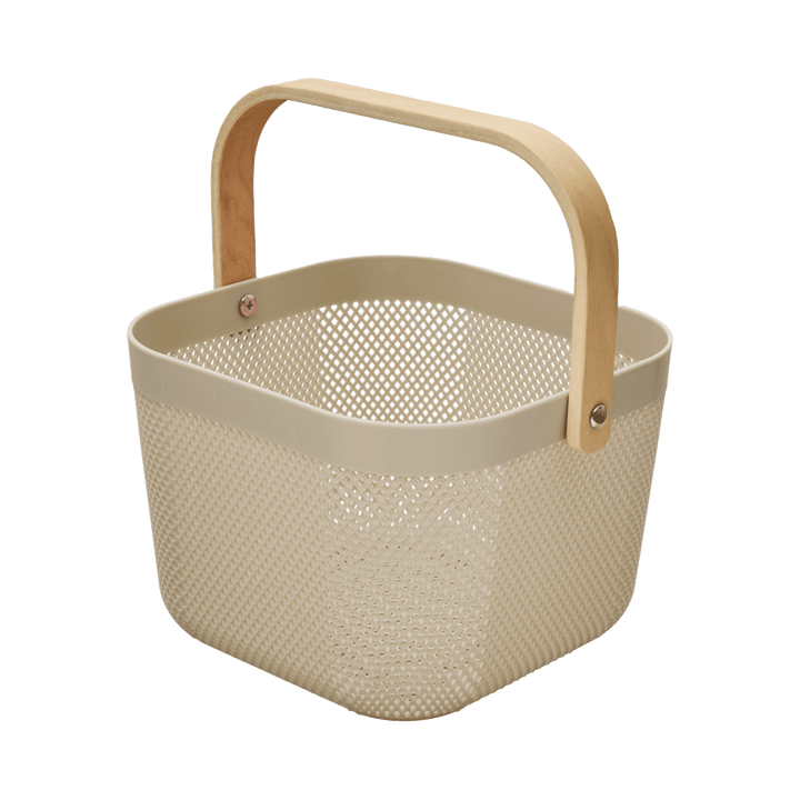Mesh Basket w/ Wooden Handle