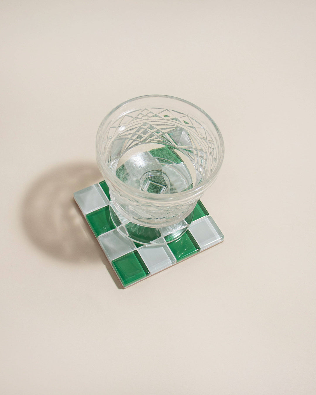 GLASS TILE COASTER - Key Lime Pie Milk Chocolate