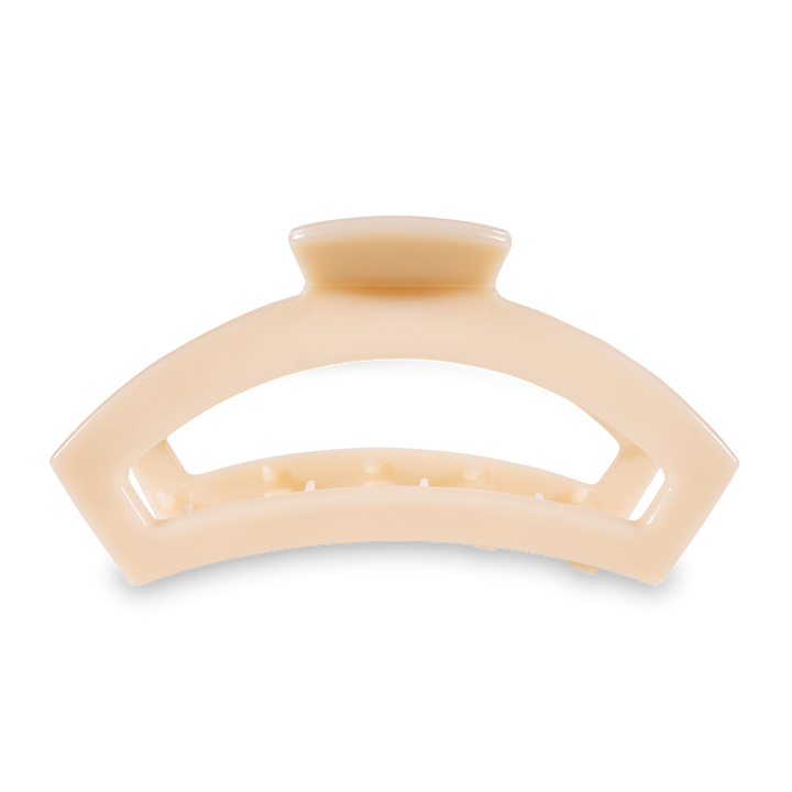 Large Open Hair Clip-Almond Beige