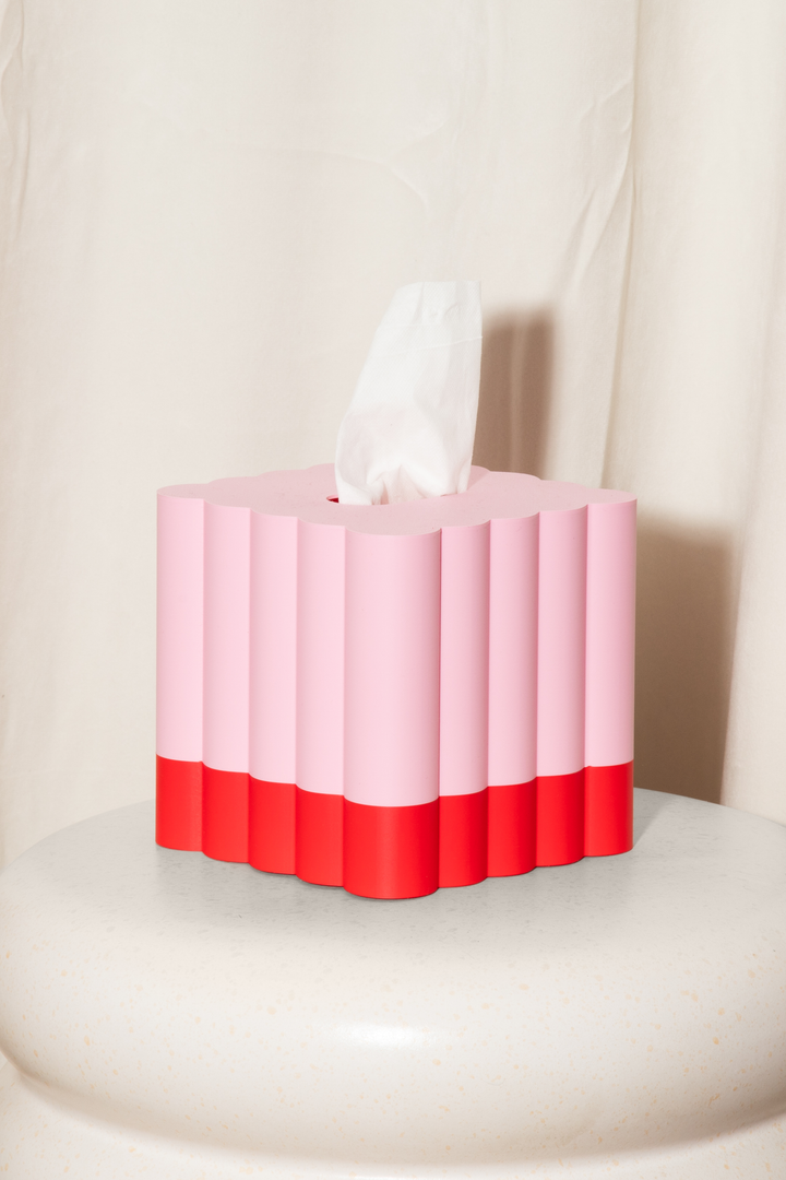 Light Pink Cloud Tissue Box Cover