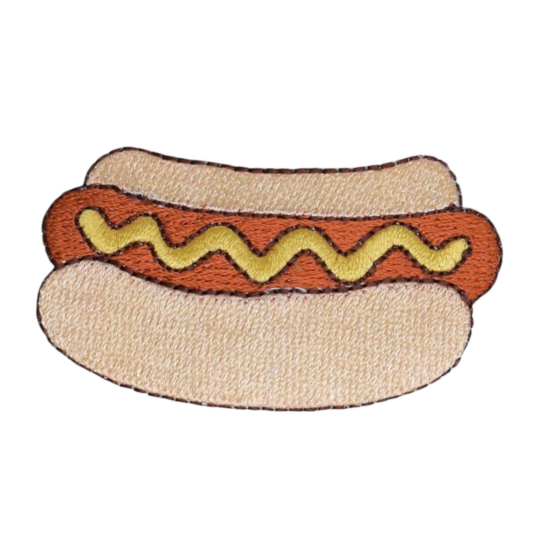 Hot Dog - Bun - Mustard - Picnic Food - Iron on Patch