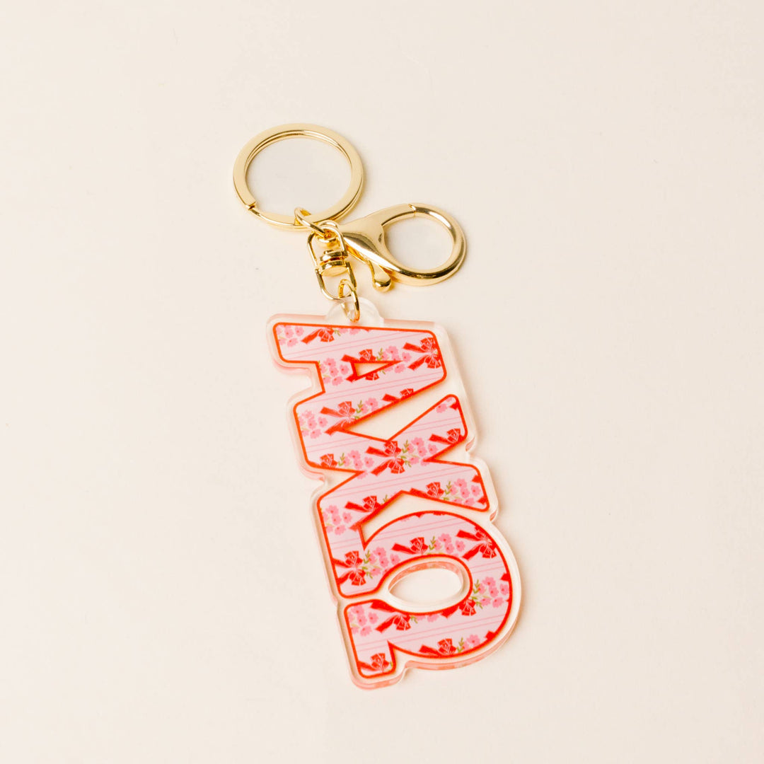 Sorority Oh So Fancy Letter Acrylic Keychain: Sigma Kappa