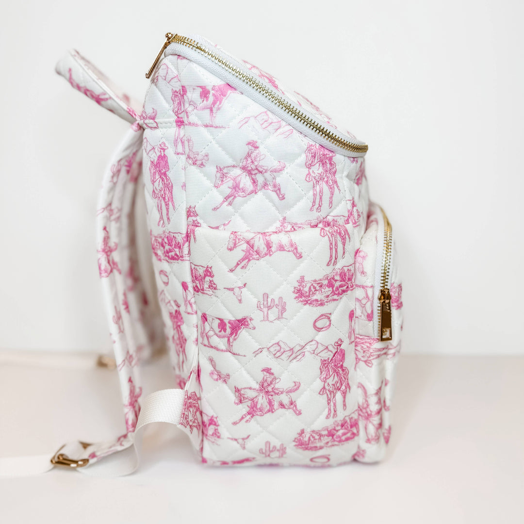Cowgirl Pattern Duffle Bag