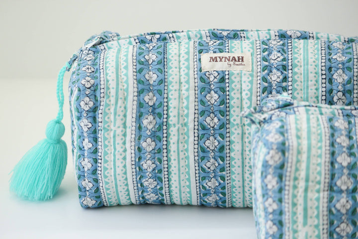 Large Moroccan Stripes Cosmetic Bag