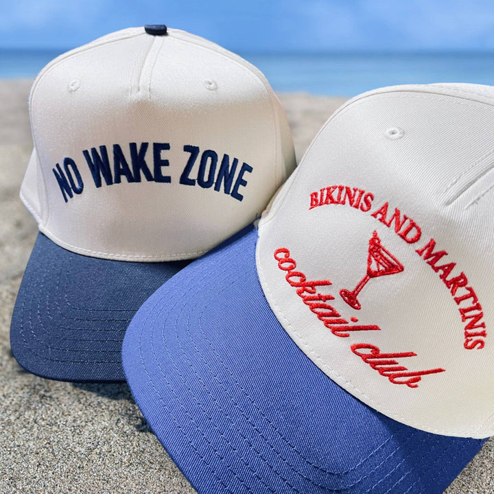 Bikinis and Martinis Classic Trucker Hat | White/Navy