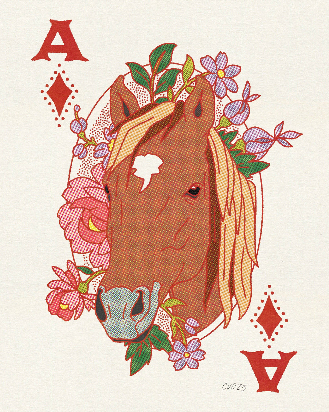 8"x10" Ace of Diamonds Print