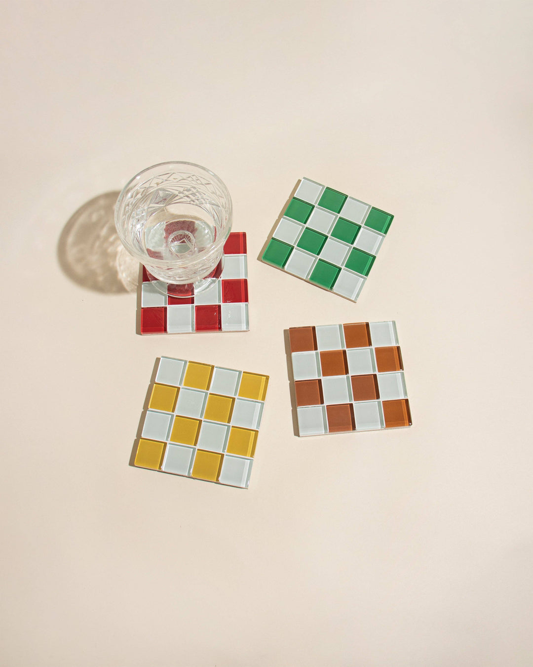 GLASS TILE COASTER - Key Lime Pie Milk Chocolate