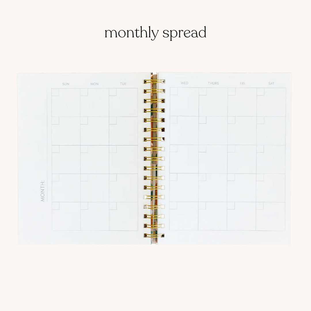 Terracotta Floral Undated Planner