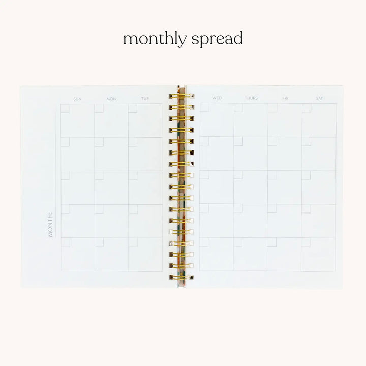 Terracotta Floral Undated Planner