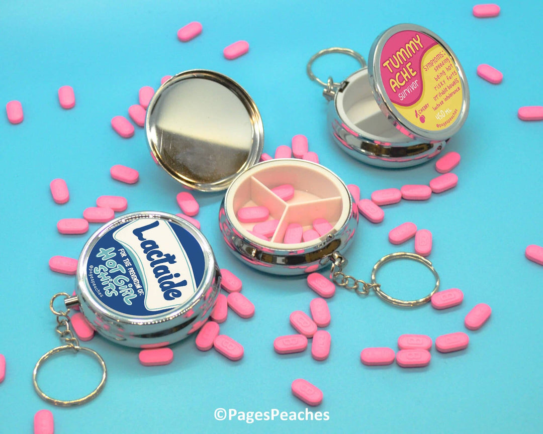 Bitch Pill Case Keychain