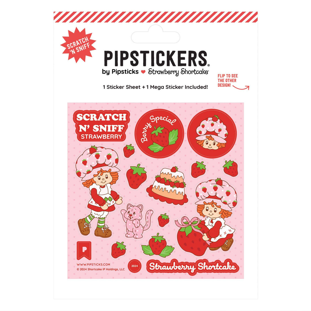 Strawberry Shortcake & Custard Scratch 'n Sniff Sticker Sheet