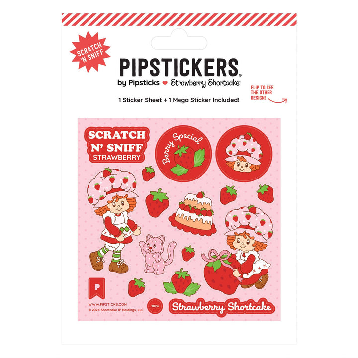 Strawberry Shortcake & Custard Scratch 'n Sniff Sticker Sheet