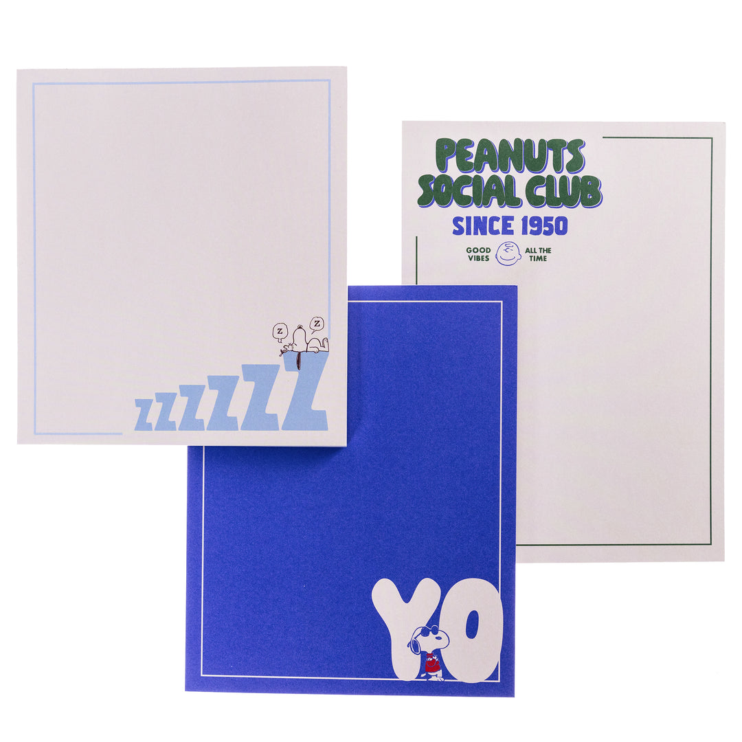 Peanuts 75th Anniversary Set of 3 Notepads