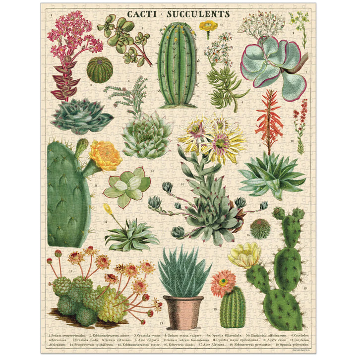 Cacti & Succulents 1,000 Piece Puzzle