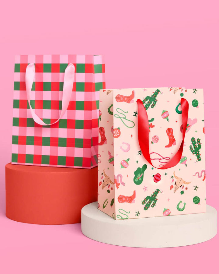 Western Christmas Gift Bag