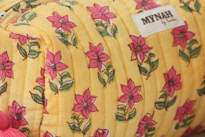 Petunias motif Large Cosmetic Bag