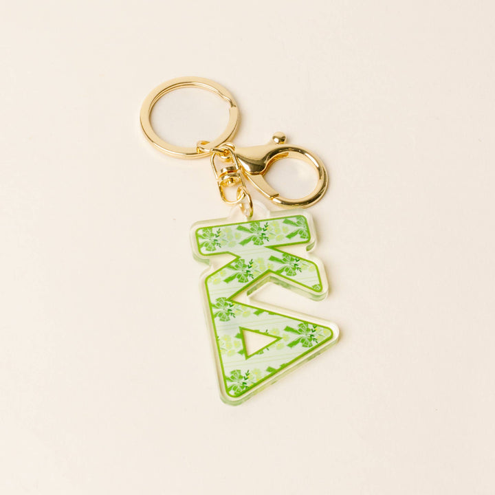 Sorority Oh So Fancy Letter Acrylic Keychain: Alpha Delta Pi
