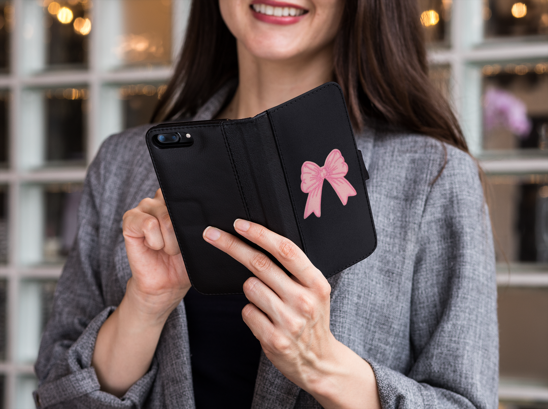 Pink Coquette Bow, Dainty Ribbon, Embroidered, Iron on Patch