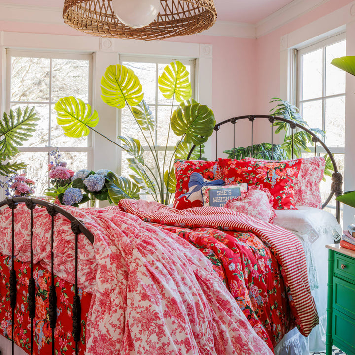 Heart Toile Pillow - Junk Gypsy