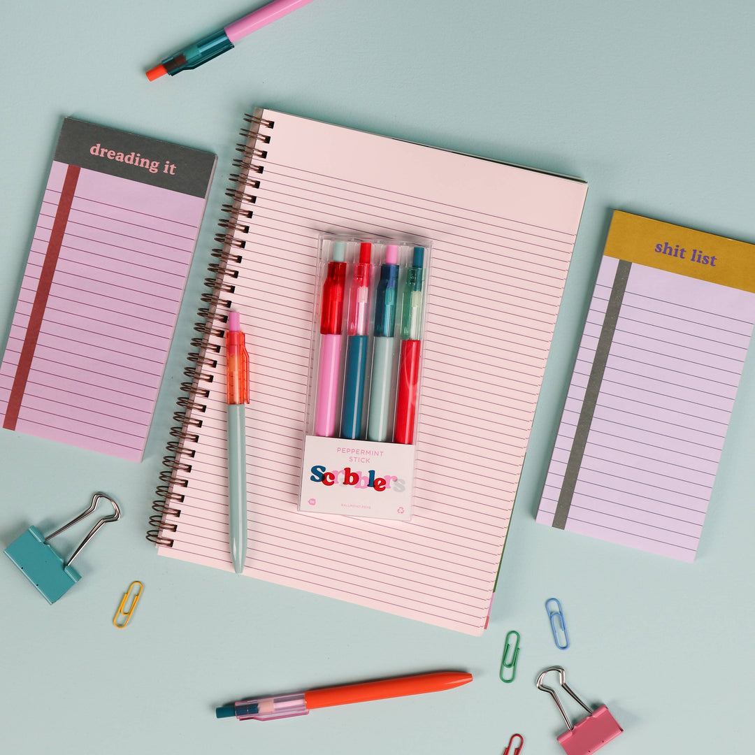 Scribblers Ballpoint Pens: Miss Matcha Scribbler 3 Pack