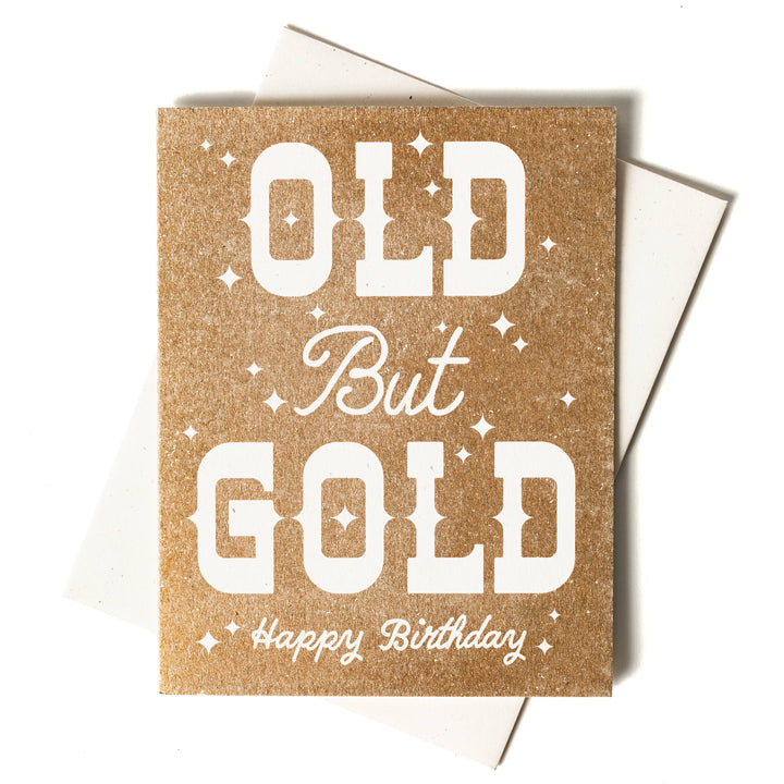 Old but Gold - Risograph Birthday Card
