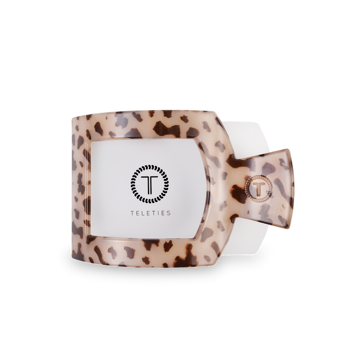 Square Flat Hair Clip | Medium | Blonde Tortoise
