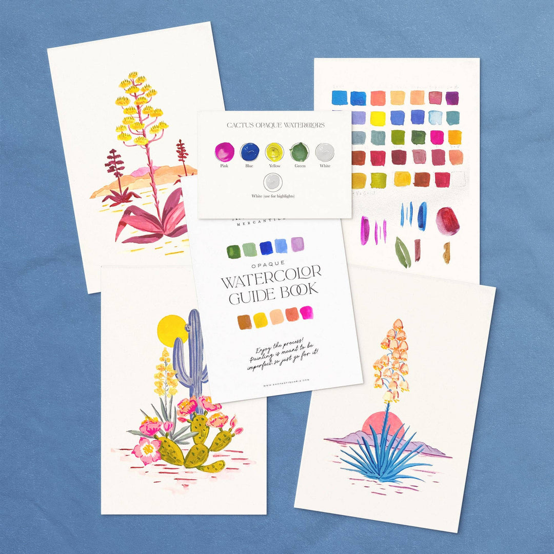 Antiquaria Watercolor Painting Kit: Cactus