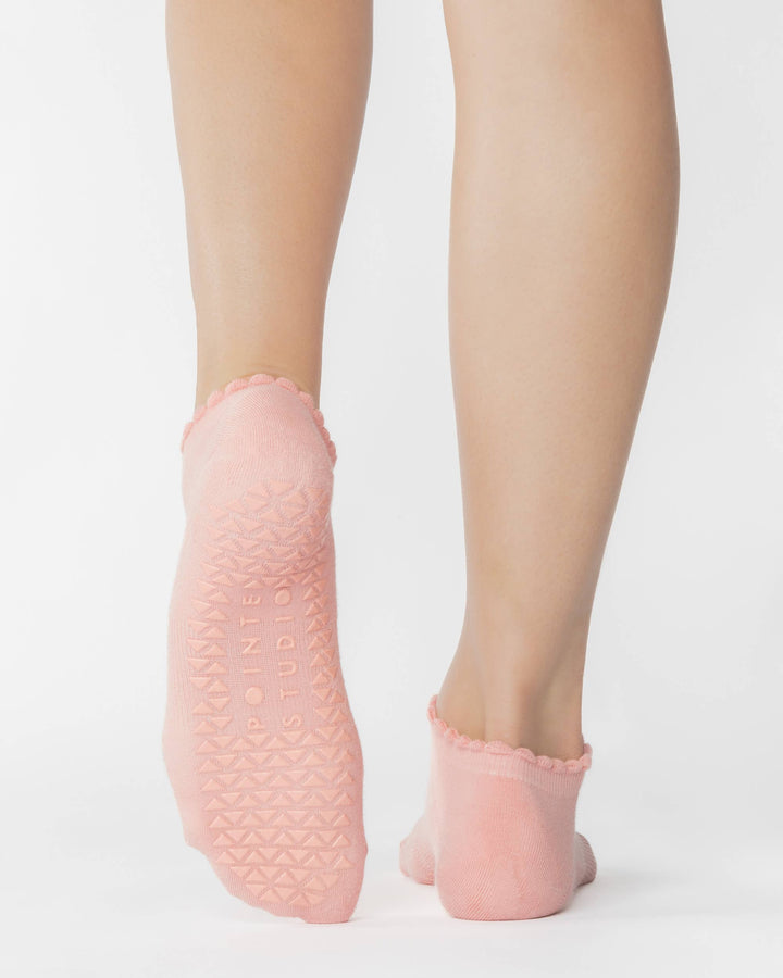 Women's Happy Full Foot Grip Sock: S/M