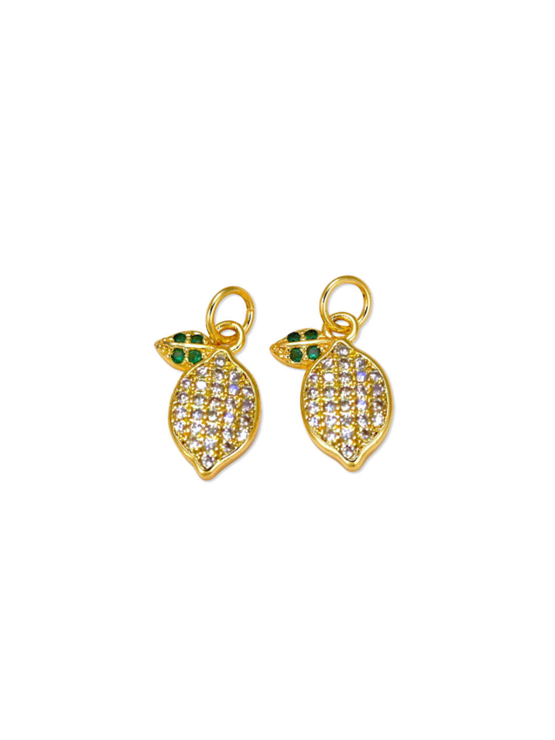 \\* Gold Cubic Zirconia Little Lemon Charm by Pink Moon Mercantile