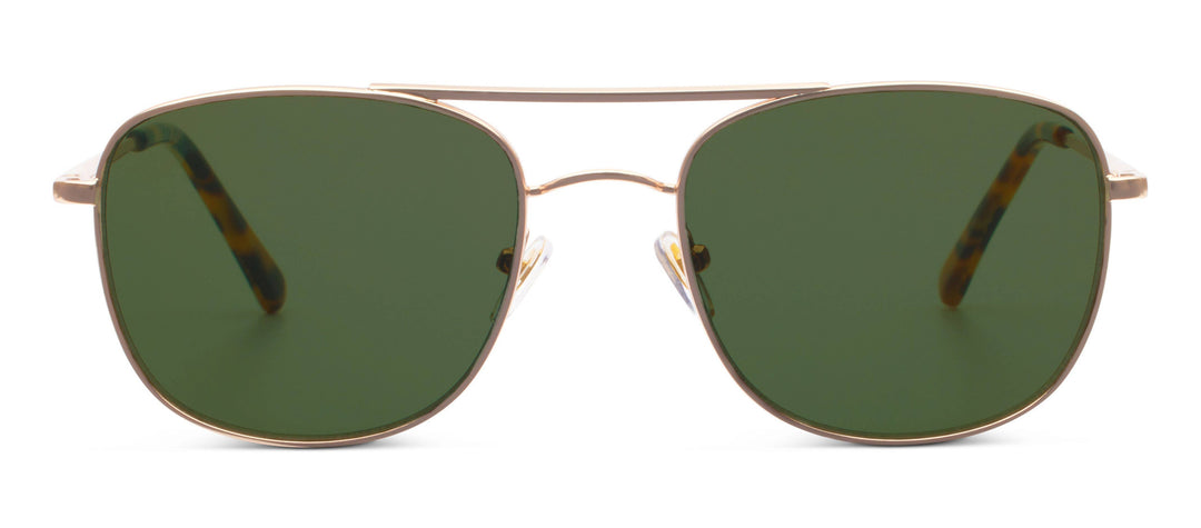 Palermo Sunglasses: Gold / No Correction / None