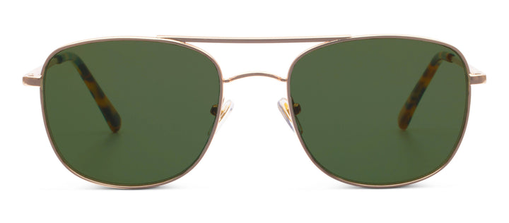 Palermo Sunglasses: Gold / No Correction / None