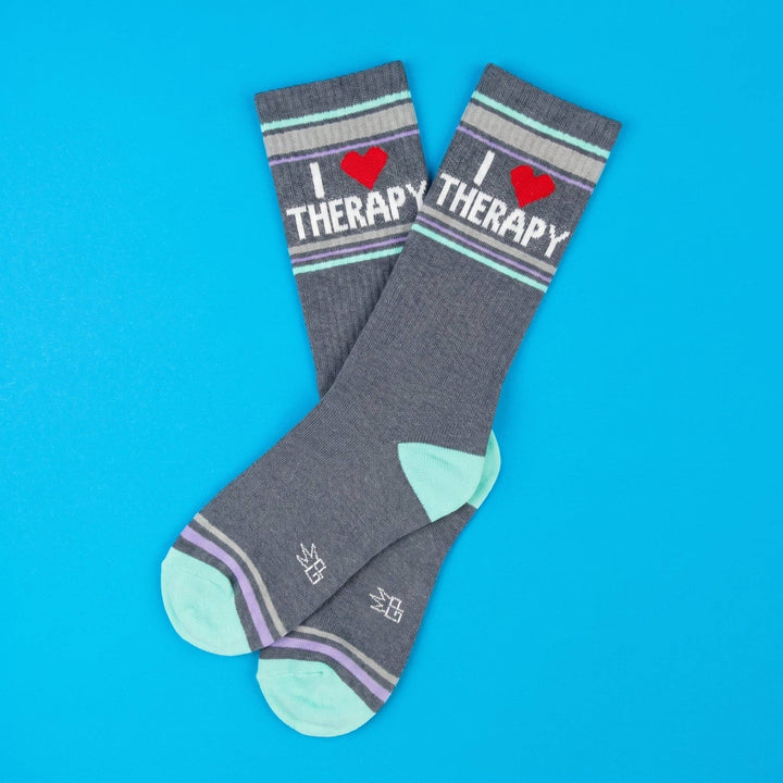 I ❤️ Therapy Gym Crew Socks
