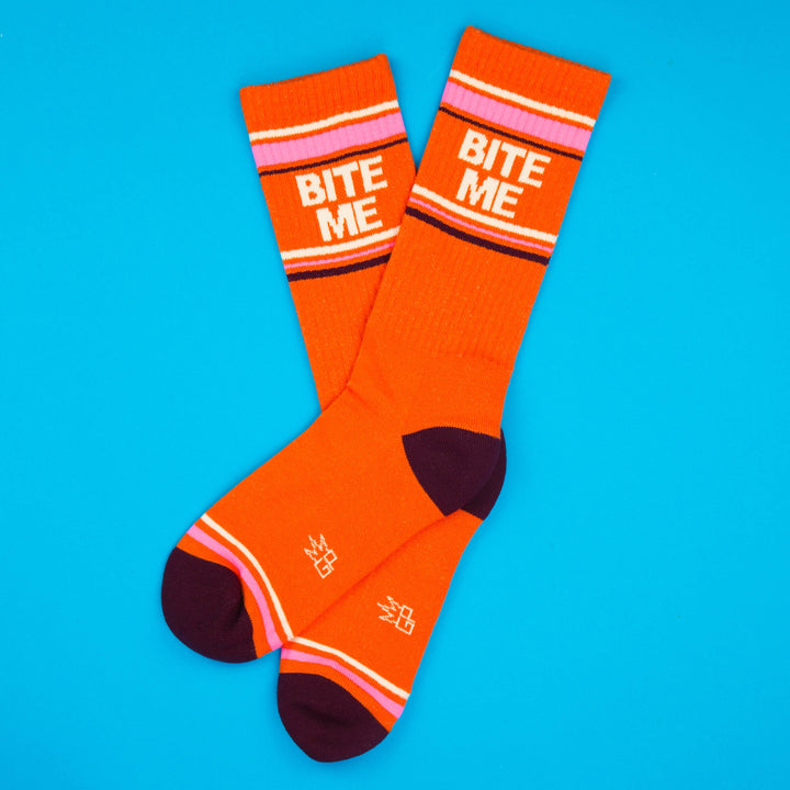 Bite Me Gym Crew Socks