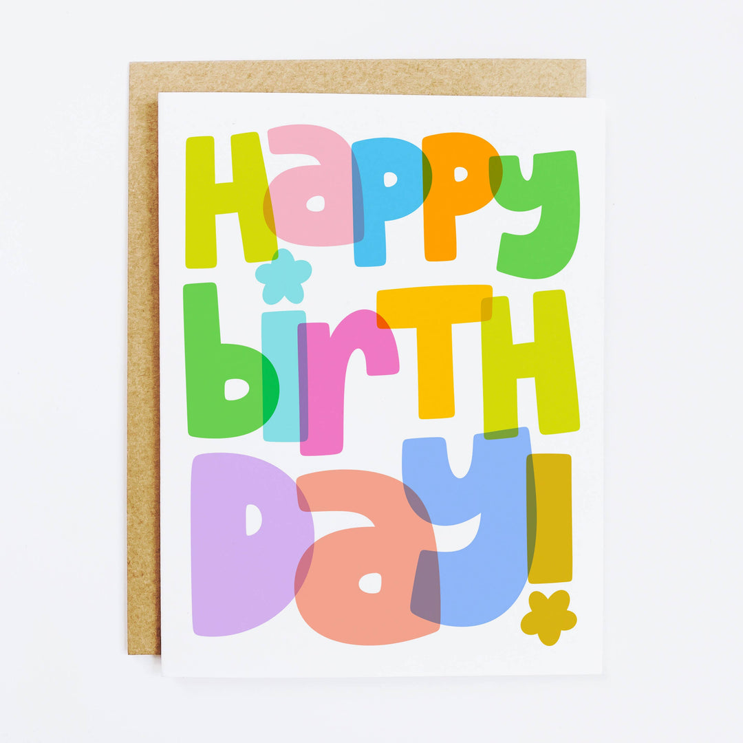 Rainbow Birthday Greeting Card