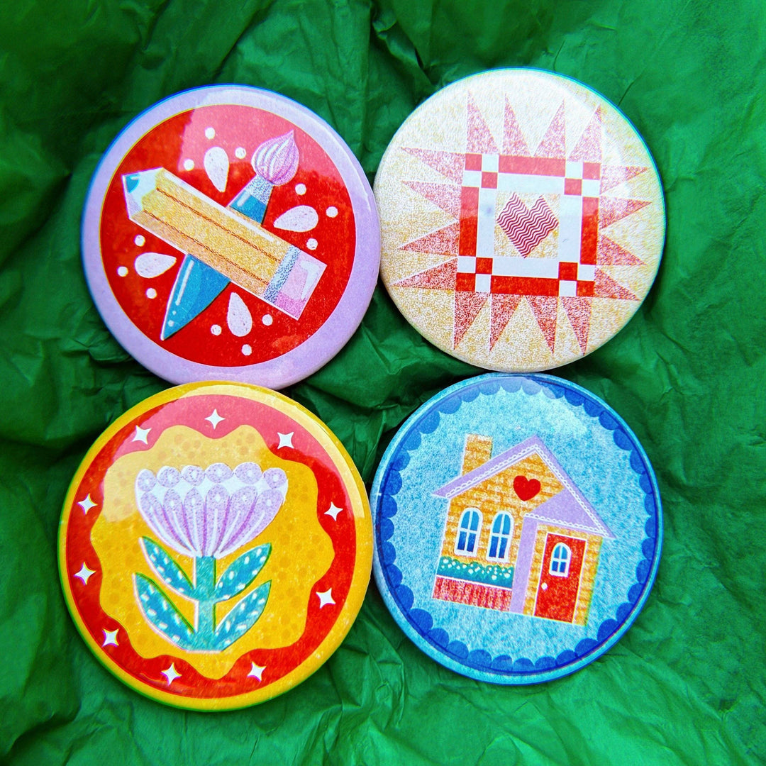 Cozy Quilt Buttons: Breakfast Quilt Button