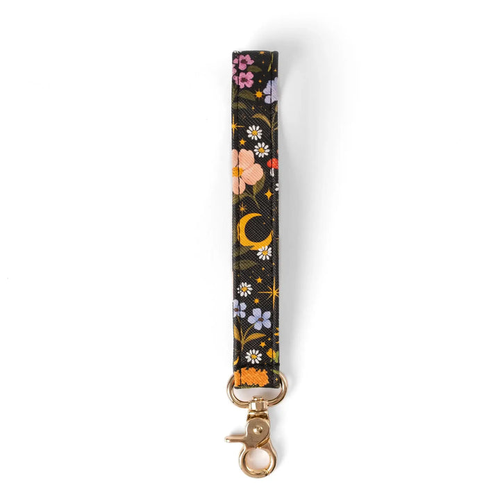 Floral Wristlet Keychain: Forget Me Not Sage