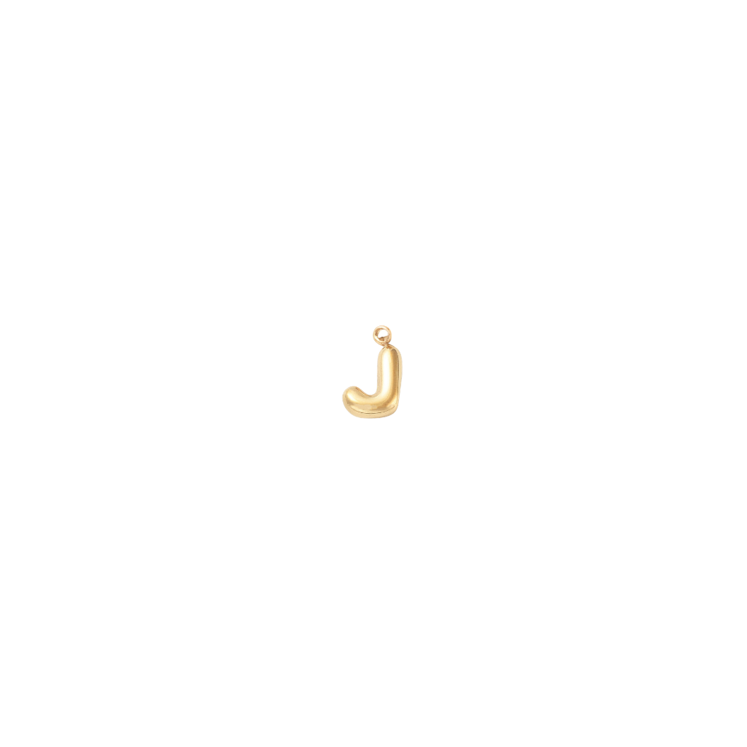 Gold Micro Letters  | Waterproof Stainless Steel: H