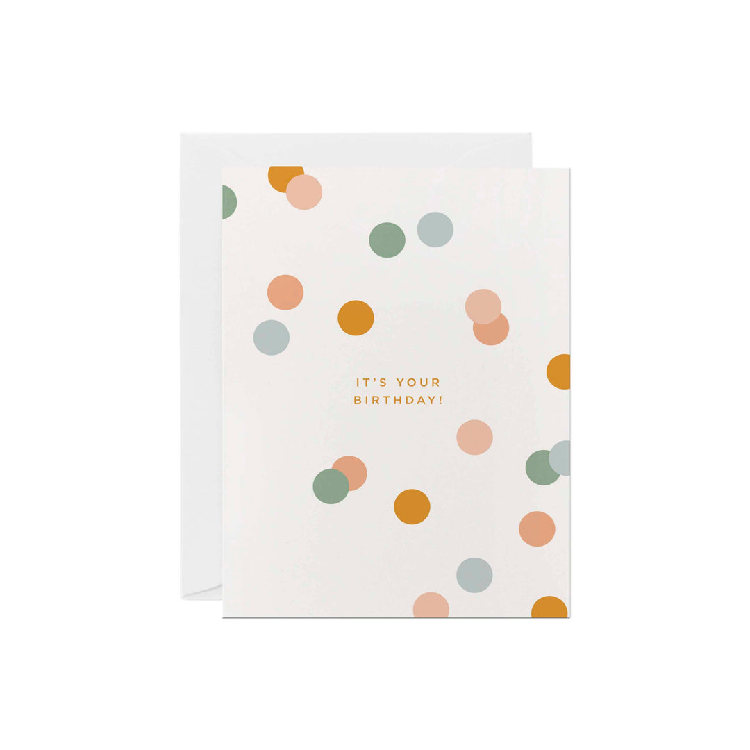 Circular Confetti | Birthday Greeting Card