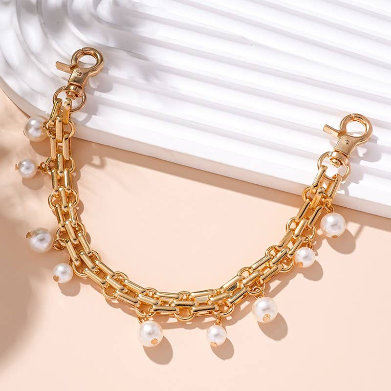 Chain and Pearl Bag Charm