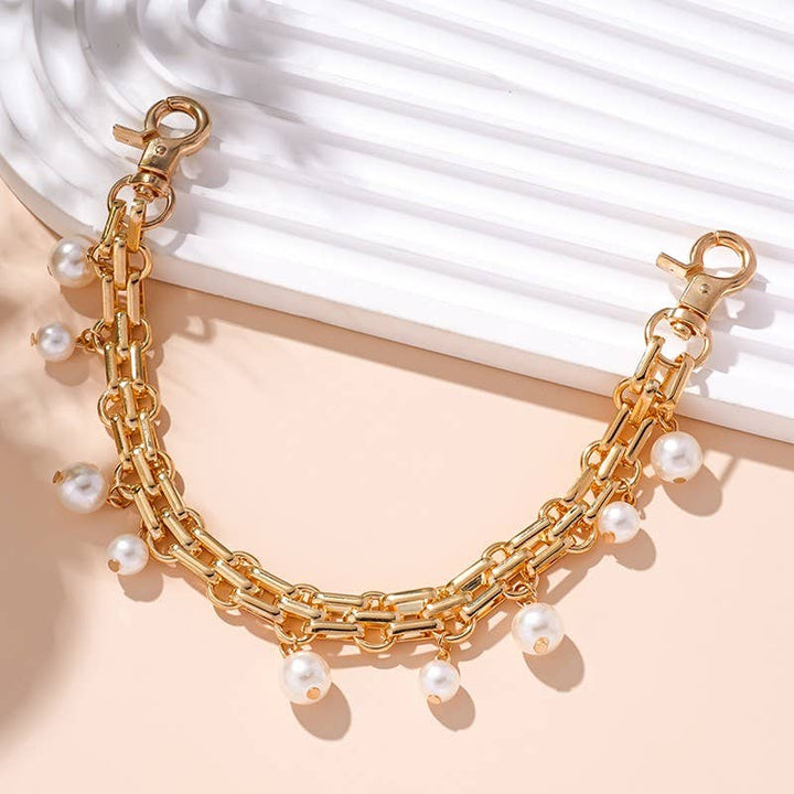 Chain and Pearl Bag Charm