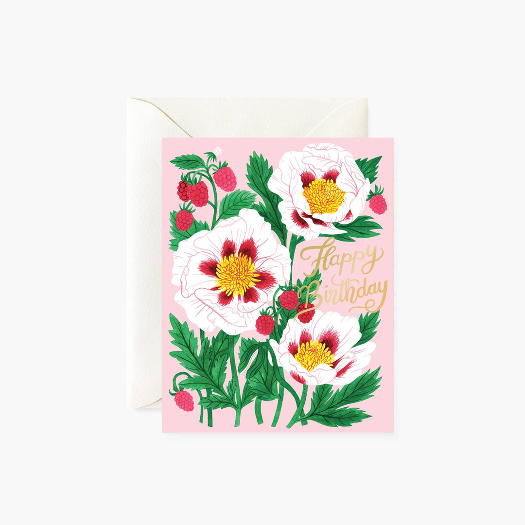 WHITE POPPY | birthday card