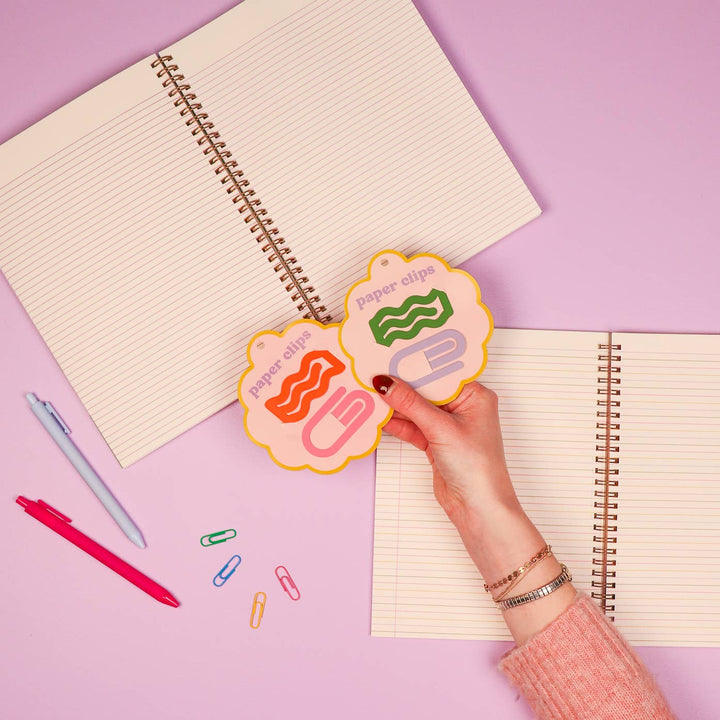 Paper Clips / Bookmarks: Orange & Pink