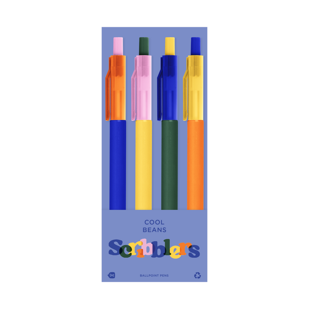Orange Crush Scribbler 4 Pack