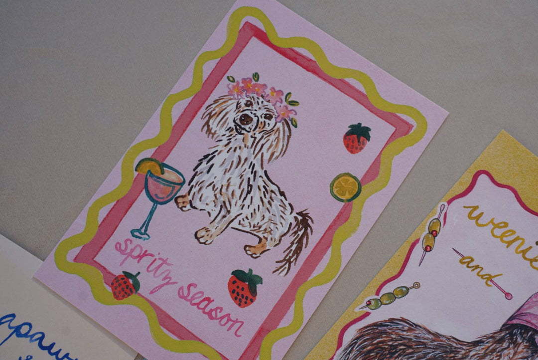 Dachshund Collection: Spritz Season Fine Art Print: 11x14