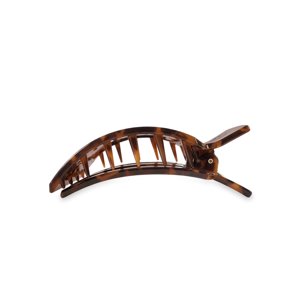 Square Flat Hair Clip | Medium | Tortoise