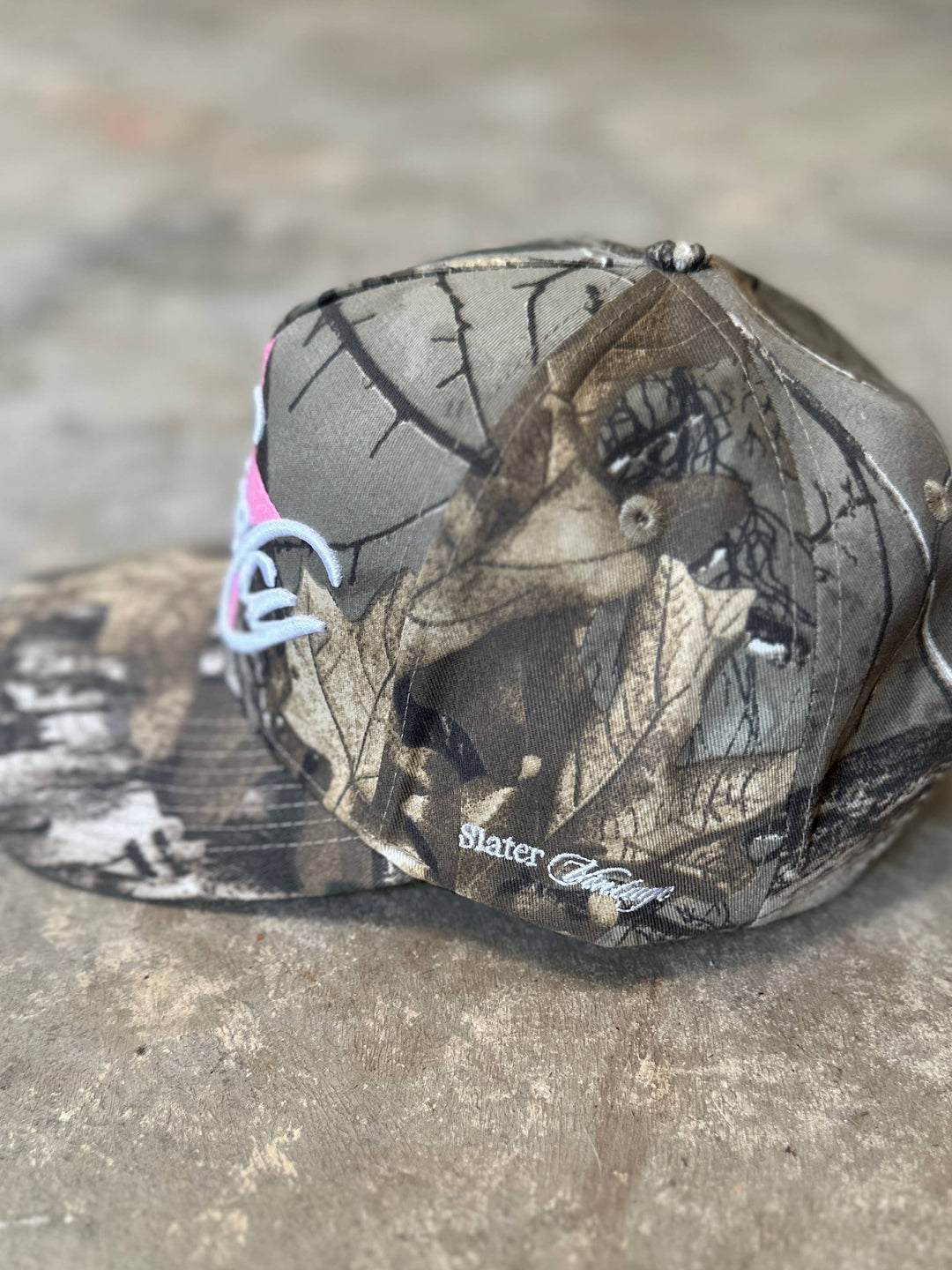 Lucky Girl Camo Star Embroidery Trendy Western Trucker Hat
