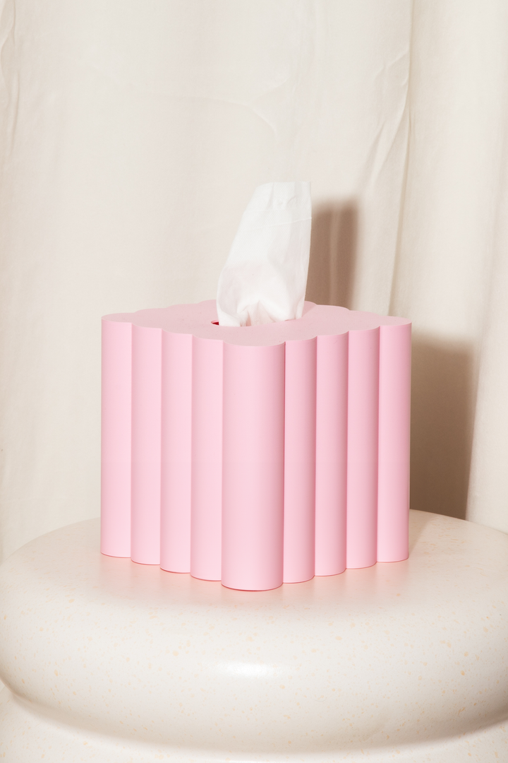 Light Pink Cloud Tissue Box Cover
